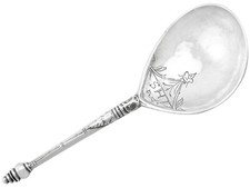 Antique Norwegian Silver Spoon 41.7g Length 14.9cm  picture