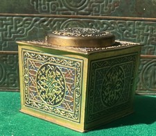 Tiffany Studios Medallion large inkwell, original paint and gold dore, c. 1915 picture