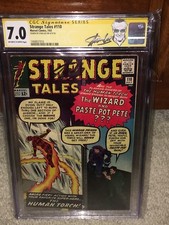 Strange Tales #110 CGC 7.0 1963 Stan Lee Signature 1st Doctor Strange G11 H cm picture