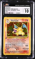 Pokemon Charizard Base Set 1st Edition SPANISH 4/102 CGC 10 GEM MINT RARE picture