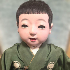 Antique Japanese Ichimatsu Doll Kyoto Boy Mitsuore Doll Taisho 15 51cm picture
