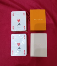 BVLGARI Playing Cards Game Set of 2 Rare Both Unused Novelty picture