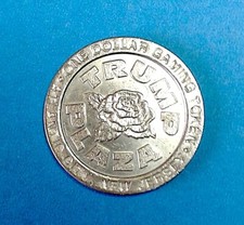 1984 1 DOLLAR TRUMP PLAZA ORIGINAL TOKEN ATLANTIC CITY picture