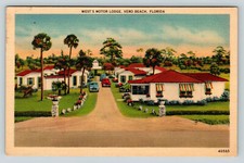 Vero Beach West's Motor Lodge Motel c1930's Postcard picture