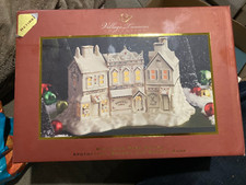 NEW LENOX VILLAGE TREASURES MISTLETOE PARK SERIES APOTHECARY+BAKERY,+BARBER SHOP picture
