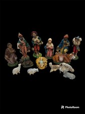 Vintage Italy 8” Scale Nativity Set Fontanini Euromarchi picture