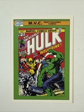 1990 Impel Marvel Universe #134 M.V.C. Incredible Hulk #181 picture