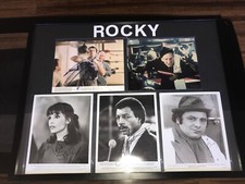 FRAMED AUTOGRAPHED ROCKY MOVIE CAST 8 BY 10 STALLONE AUTO PSA AUTHENTICITY 1/1 picture