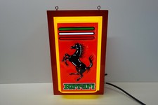 FERRARI EMBOSSED DEALERSHIP COUNTER SIGN. 17