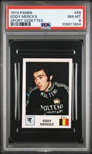 1974 PANINI SPORT VEDETTES #69 EDDY MERCKX PSA 8 picture