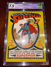 Superman #1 CGC 7.5 (R) 1939 - Mega key Golden Age Great Investment M6 513 cm picture