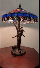 NIB RARE Tinkerbell Disney Stained Glass Jody Daily Tiffany Style Lamp- 129/2500 picture