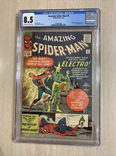 AMAZING SPIDER-MAN 9 CGC 8.5 VF+ RARE 1964 LEE & DITKO IST ELECTRO NEW CASE picture