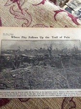 m11h ephemera ww1 1916 picture somme advance r a m c  picture