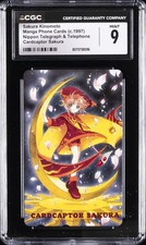C. 1997 MANGA PHONE CARDS SAKURA KINOMOTO CGC 9 picture