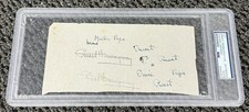 Ernest Hemingway X8 Signed Autograph 4x8 Practice Signature Sheet PSA/DNA picture