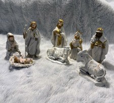 Vintage Italy Nativity Set Fontanini Euromarchi 9 Piece Holy Family picture