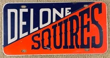 Delone Catholic Squires Booster License Plate McSherrystown Pennsylvania Vintage picture