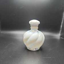 Vintage Fenton opalescent swirl perfume bottle - made for several perfumes picture