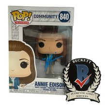 Alison Brie Signed Autograph Community Funko Pop 840 Beckett BAS Annie Edison picture