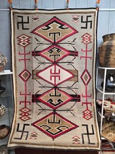 C. 1915 New Mexico Navajo Handspun Area Rug 96