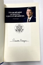 Ronald Reagan Signed Speaking My Mind Book - PSA Gem Mint 10 picture