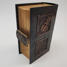 Pal Bell Brass-Covered Illustrated Hebrew Torah Tel-Aviv 1950s Judaica – Latch picture