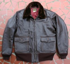 MONARCH USN Pre WW-2 M-422 MODEL LEATHER FLIGHT JACKET BUILD picture