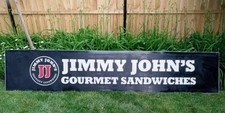 FOOD ADVERTISING SIGN JIMMY JOHN'S GOURMET SANDWICHES RARE SIGN picture