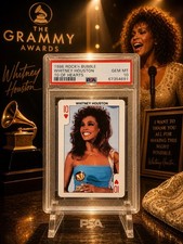 Whitney Houston 1986 Rock’N Bubble Card 10 of Hearts Gem Mint PSA 10 picture