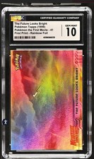 ⭐️ POP 1 ⭐️ The Future Looks Bright RAINBOW 🌈 1999 Pokemon Topps CGC 10 picture