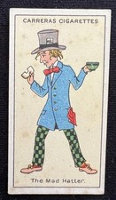 1924 CARRERAS MAD HATTER *ROOKIE CARD* FIGURES OF FICTION ALICE IN WONDERLAND picture