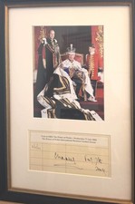 King Charles III signed genuine authentic autograph signature UACC RD MS COA picture