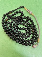 Extremely Rare Hand Crafted natural Marbled 🐢 Back islamic prayer 33 beads 43g picture
