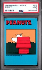 1992 ProSports Peanuts Classics SNOOPY RC PSA 9 Mint POP 1 #105 picture