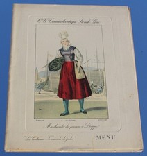 CGT FRENCH LINE SS NORMANDIE ORIGINAL ART DECO MENU BASTILLE DAY JULY 14TH 1935 picture