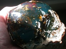 Beautiful Deep BLUE Dominican Amber Fossil Gemstone GIANT 603 grams Museum Piece picture