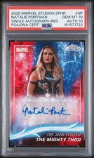 2025 RED #NP NATALIE PORTMAN/THE MIGHTY THOR 3/5 PSA 10 AUTO 10 picture