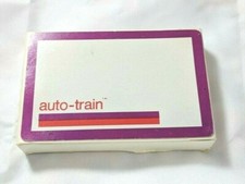 Vintage AUTO TRAIN Playing Cards Complete Deck USA GEMACO Jokers Ace Spades Card picture