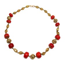 (2826) Antique Coral Necklace, India, Second Half of 19th century  picture