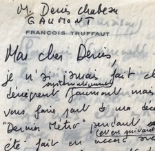 Bitter Letter Of Truffaut to The Company Gaumont On L'Operating of / The Last M. picture