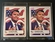 Decision 2025 CHARLIE KIRK #28 Look N See Pink & Orange #1/1 Turning Point USA picture