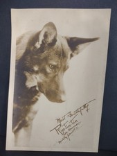 Vtg 1931 Rin-tin-tin And Lee Duncan Signed Photo Card Ken L Early Film History picture