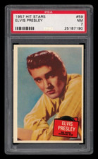PSA 7 1957 Topps Hit Stars Elvis Presley #59 Rookie Card Rock & Roll Music King picture