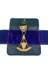 Antique Edwardian 1904 Masonic 14K Yellow Gold Freemason Master Medal/Pin  picture
