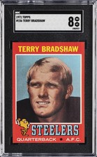 1971 TOPPS #156 TERRY BRADSHAW SGC 8 picture