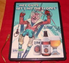 RARE Vintage MILLER LITE BEER : BOB UECKER