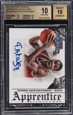 2013-14 PANINI CRUSADE APPRENTICE SIGNATURES #24 GIANNIS ANTETOKOUNMPO RC BGS 10 picture