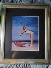 Marilyn Monroe Andre de Dienes BIG Vintage Young Pin-Up Photo Stamped picture