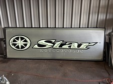 Yamaha Star Motorcycles Illuminated Dealership Sign Advertisement Vintage picture